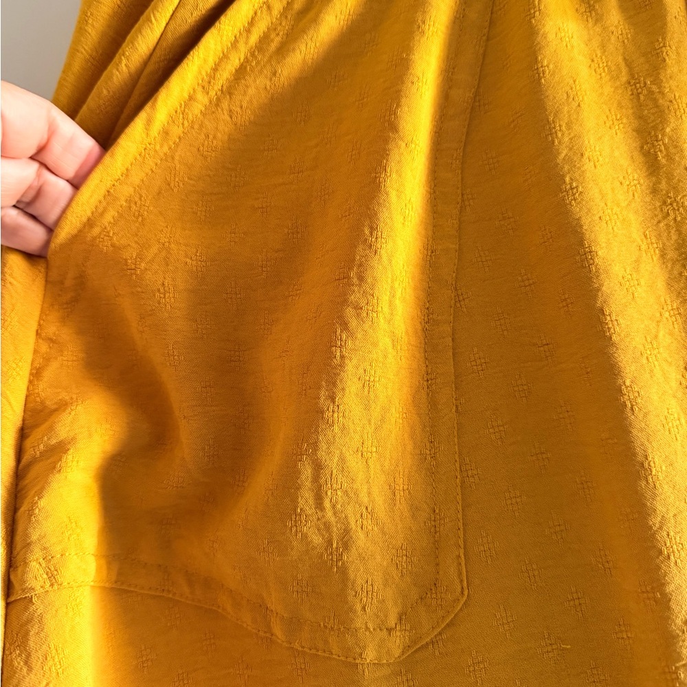 Mustard A-Line Skirt - Picture 3 of 4